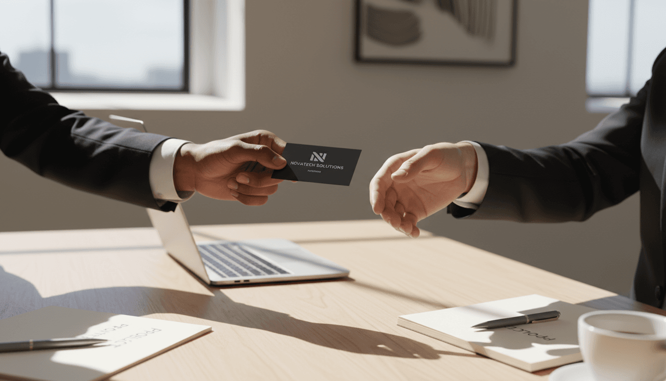 Professional handshake with documents on a desk in a bright office